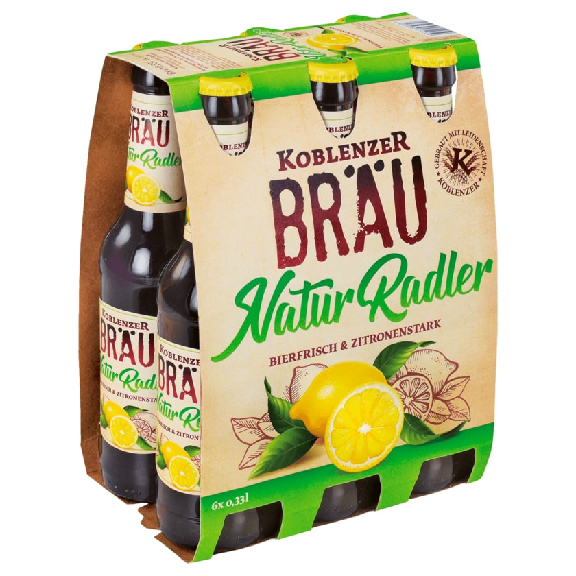 Koblenzer Bräu Natur Radler 6x0,33l